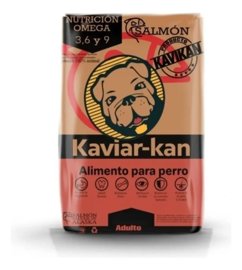 Alimento Kaviar Kan para perro adulto todos los tamaños sabor salmón de 20 kg