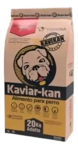 Kaviar Kan Alimento para perro adulto todos los tamaños Sabor carne 20 kg en bolsa