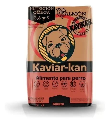 Alimento Kaviar Kan para perro adulto todos los tamaños sabor salmón de 8 kg