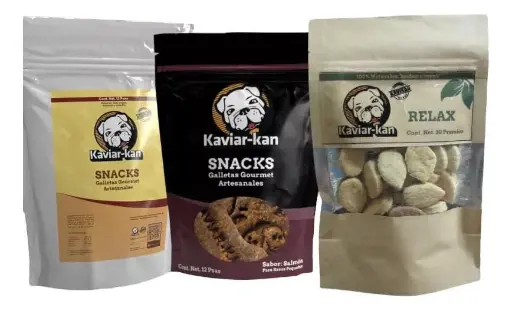 Paquete De 3 Premios Kaviarkan Salmon, Relax Y Sabores